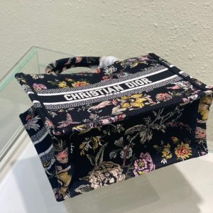 Small CD Book Tote 26.5cm Jardin Botanique Black