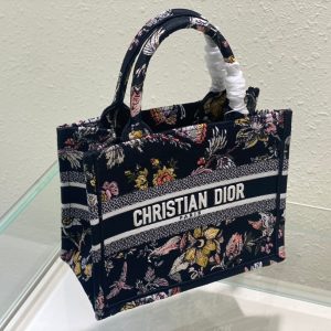 Small CD Book Tote 26.5cm Jardin Botanique Black