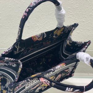 Small CD Book Tote 26.5cm Jardin Botanique Black