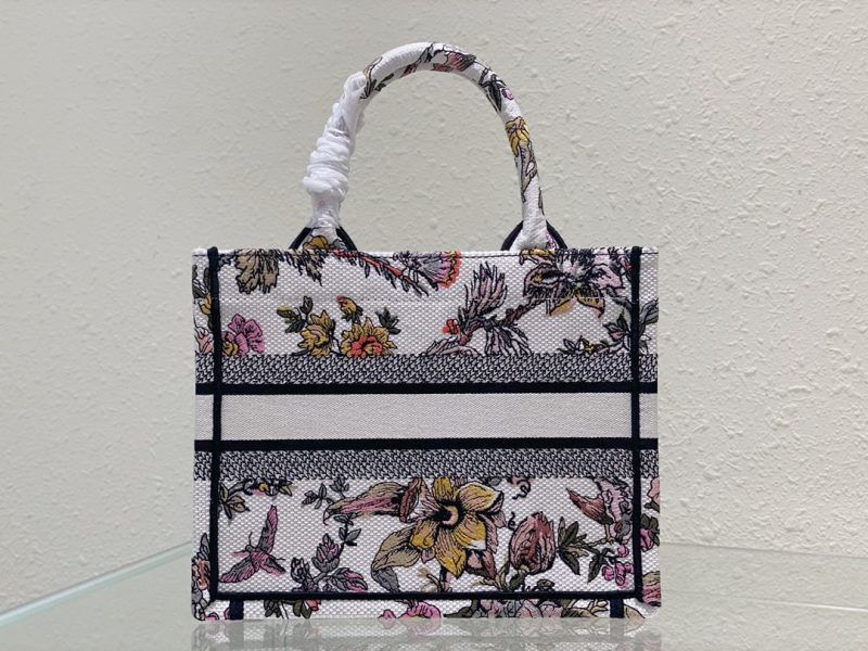 Small CD Book Tote 26.5cm Jardin Botanique White