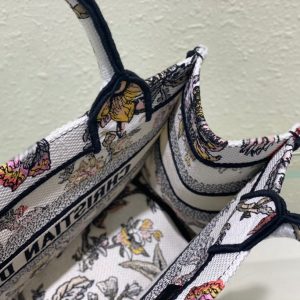 Small CD Book Tote 26.5cm Jardin Botanique White