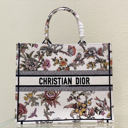 Large CD Book Tote 42cm Jardin Botanique White