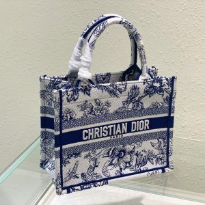 Small CD Book Tote 26.5cm Jardin Botanique Blue