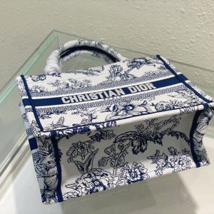 Small CD Book Tote 26.5cm Jardin Botanique Blue