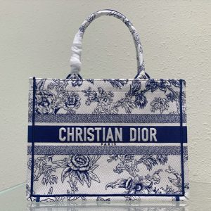 Medium CD Book Tote 36cm Jardin Botanique Blue