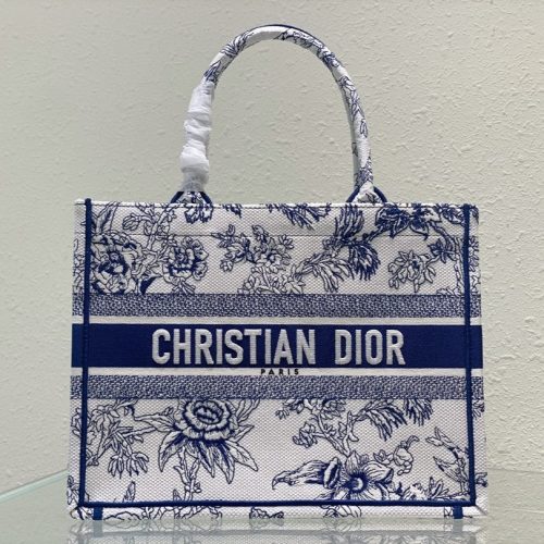 Medium CD Book Tote 36cm Jardin Botanique Blue