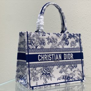 Medium CD Book Tote 36cm Jardin Botanique Blue