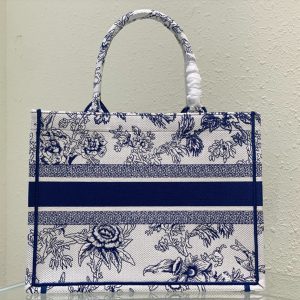 Medium CD Book Tote 36cm Jardin Botanique Blue