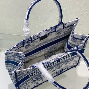 Medium CD Book Tote 36cm Jardin Botanique Blue