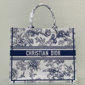 Large CD Book Tote 42cm Jardin Botanique Blue