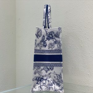 Large CD Book Tote 42cm Jardin Botanique Blue