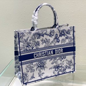 Large CD Book Tote 42cm Jardin Botanique Blue