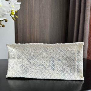 Small CD Book Tote 26.5cm Butterfly Zodiac White