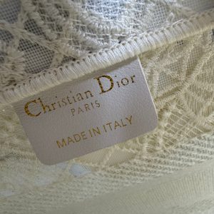 Small CD Book Tote 26.5cm Butterfly Zodiac White