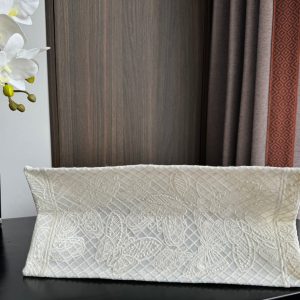 Medium CD Book Tote 36cm Butterfly Zodiac White