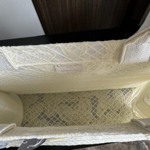 Medium CD Book Tote 36cm Butterfly Zodiac White