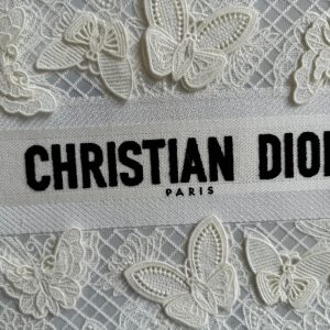 Large CD Book Tote 42cm Butterfly Zodiac White