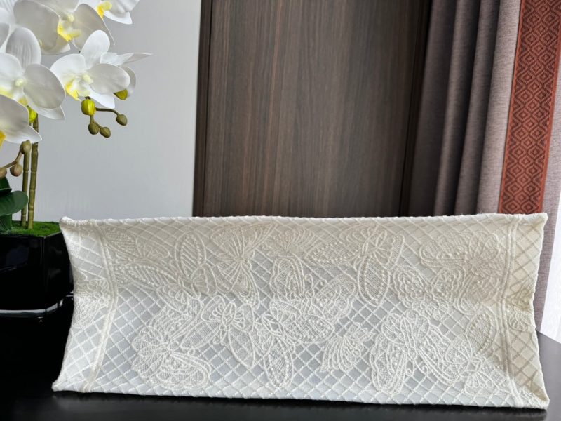 Large CD Book Tote 42cm Butterfly Zodiac White