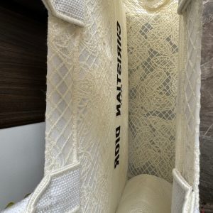 Large CD Book Tote 42cm Butterfly Zodiac White