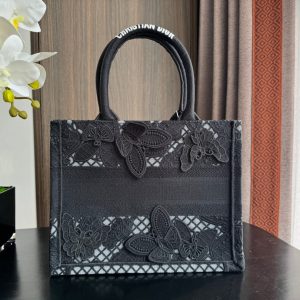 Small CD Book Tote 26.5cm Butterfly Zodiac Black