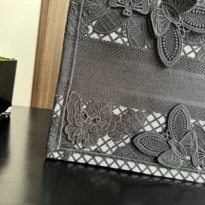 Small CD Book Tote 26.5cm Butterfly Zodiac Black