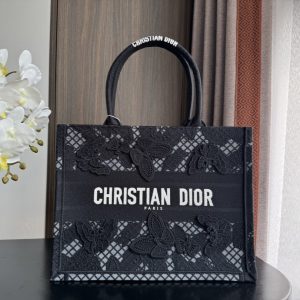 Medium CD Book Tote 36cm Butterfly Zodiac Black