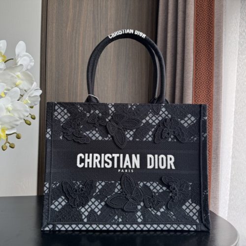 Medium CD Book Tote 36cm Butterfly Zodiac Black