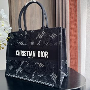 Medium CD Book Tote 36cm Butterfly Zodiac Black