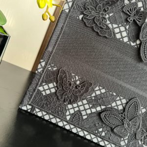 Medium CD Book Tote 36cm Butterfly Zodiac Black