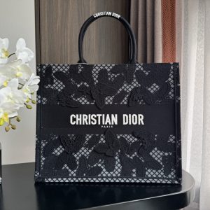 Large CD Book Tote 42cm Butterfly Zodiac Black