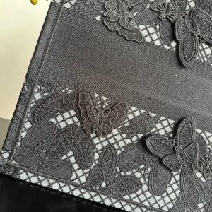 Large CD Book Tote 42cm Butterfly Zodiac Black