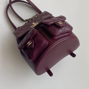 CC large backpack 20 burgundy lambskin