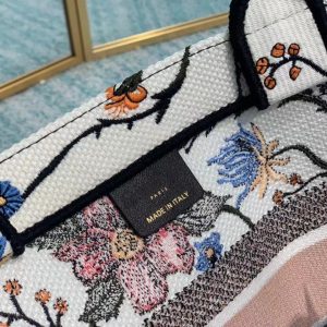 MEDIUM LADY D-LITE 24 PINK MULTI COLOR PAISLEY EMBROIDERY