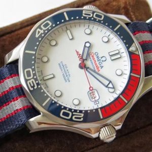SEAMASTER COMMANDER WHITE DIAL TEXTILE STRAP