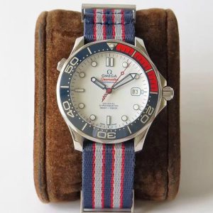 SEAMASTER COMMANDER WHITE DIAL TEXTILE STRAP