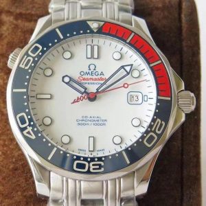 SEAMASTER COMMANDER WHITE DIAL STEEL STRAP