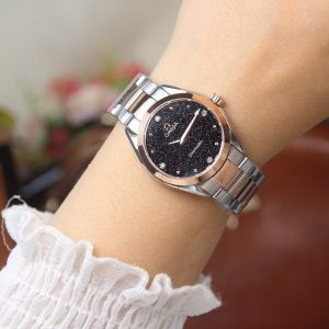 z2615132397752_2e1464ede5cb7eb2a82ad0ac399024f3_0a37ab23-3207-48f0-8b18-2d9880af5fda SEAMASTER QUARTZ 33MM TWO-TONE BLACK DIAL