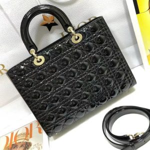 z6097504632453_74b0d7e51a3bc689232fe723b0b7ffe0 medium lady 32 black patent calfskin