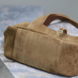 YSL Bea Hobo Bag 50cm in Brown Suede