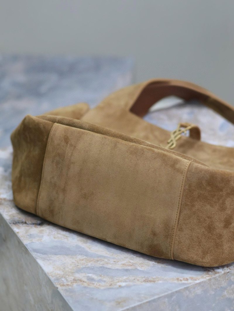 YSL Bea Hobo Bag 50cm in Brown Suede