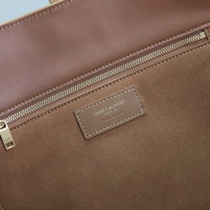 YSL Bea Hobo Bag 50cm in Brown Suede