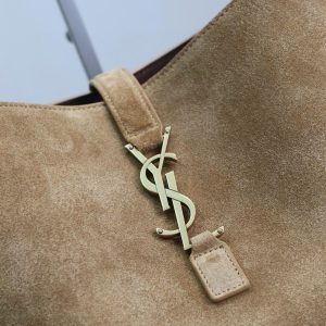 YSL Bea Hobo Bag 50cm in Brown Suede