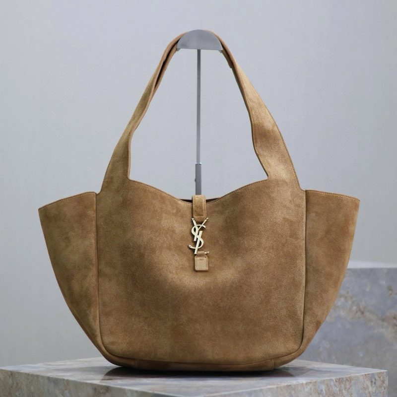 YSL Bea Hobo Bag 50cm in Brown Suede