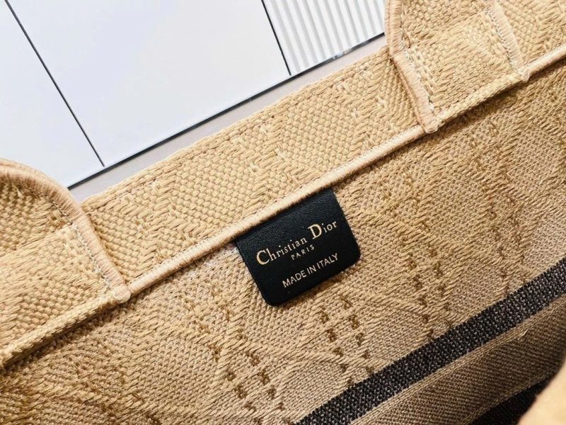 Dior Medium 36 Book Tote Natural Beige Cannage Canvas